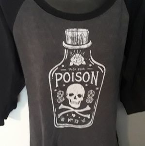 Torrid size 0 poison goth sweater with zippers